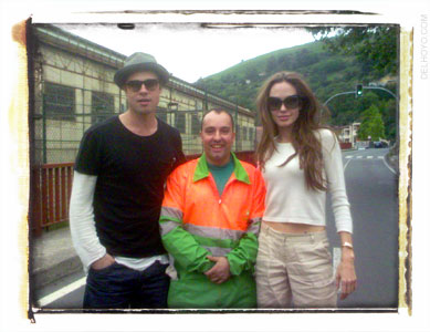 Angelina Jolie, Brad Pitt y el barrendero de Castrejana, Bilbao